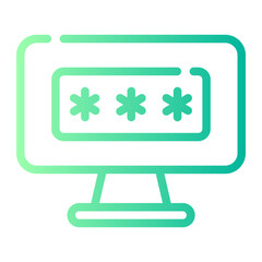 password gradient icon
