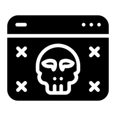 dark web glyph icon