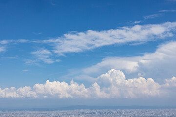 Obraz premium summer clouds with blue sky