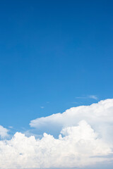 Naklejka na ściany i meble summer clouds with blue sky