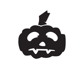  pumpkin head silhouette