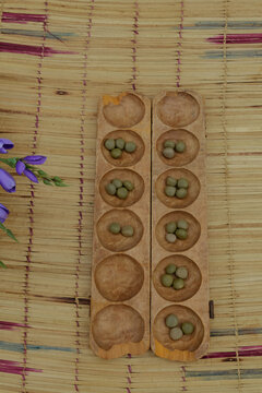 The African native board game on mat
