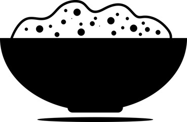 Bowl icon vector symbol template on white background..eps