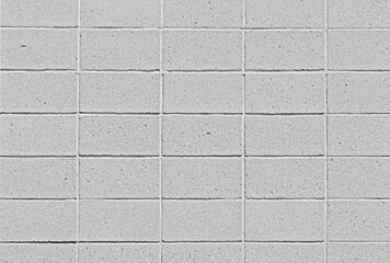 Grayish white concrete block wall background and texture　グレーがかった白のコンクリートブロック塀
