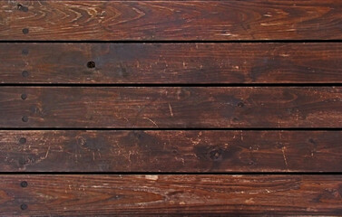 Dark brown old vintage wooden textured background　ダークブラウンの古いヴィンテージの木製の壁背景
