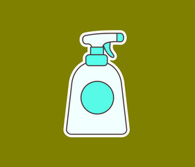 disinfectant spray clipart