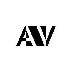 AV monogram vector logo for business and others