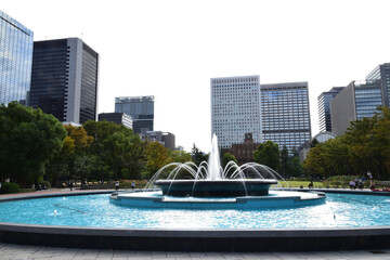 公園の噴水