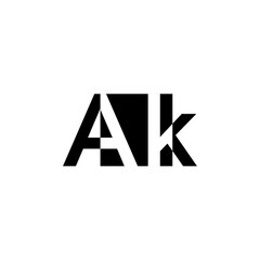 Ak monogram vector logo for business and others