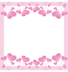 pink background with hearts