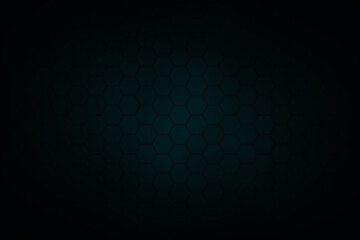 Abstract blue hexagon pattern graphic background.