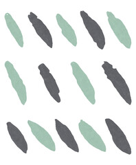 mint and charcoal black ink brush strokes grunge dividers set