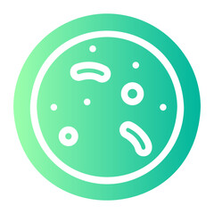 bacteria gradient icon