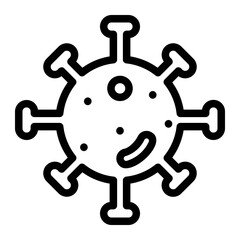 virus line icon