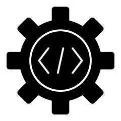 coding solid icon