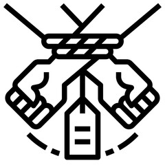 human trafficking icon