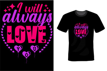  Valentines Day T-shirt Design Template 