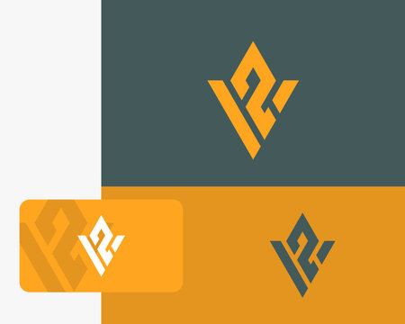 Letter V Z logo design. creative minimal monochrome monogram symbol. Universal elegant vector emblem. Premium business logotype. Graphic alphabet symbol for corporate identity