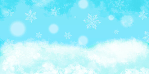 Background winter for wallpaper or web design. New year and Christmas banner template, poster.