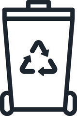 Recycle bin icon.