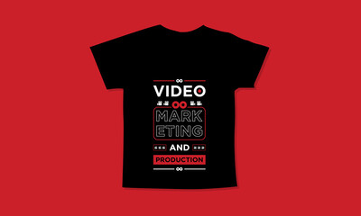 Video marketing and production motivational quotes t shirt design l Modern quotes apparel design l Inspirational custom typography quotes streetwear design l Wallpaper l Background design
