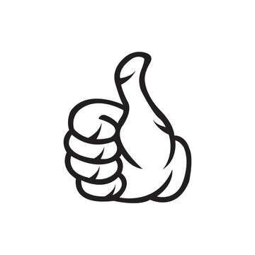 Like thumb icon logo, vector design