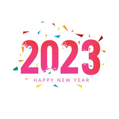 2023 new year card celebration holiday background