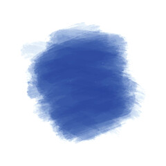 Abstract blue hand stroke watercolor background