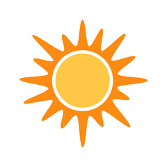 shining sun, spherical sun icon,cartoon text frame,Various circular speech bubbles, conversation