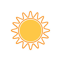 shining sun, spherical sun icon,cartoon text frame,Various circular speech bubbles, conversation