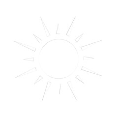 shining sun, spherical sun icon,cartoon text frame,Various circular speech bubbles, conversation