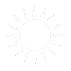 shining sun, spherical sun icon,cartoon text frame,Various circular speech bubbles, conversation