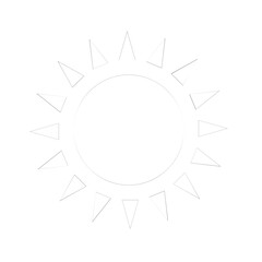 shining sun, spherical sun icon,cartoon text frame,Various circular speech bubbles, conversation
