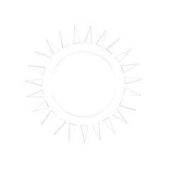 shining sun, spherical sun icon,cartoon text frame,Various circular speech bubbles, conversation