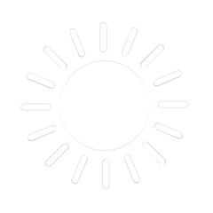 shining sun, spherical sun icon,cartoon text frame,Various circular speech bubbles, conversation