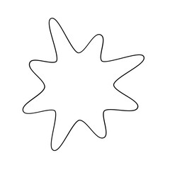 shining sun, spherical sun icon,cartoon text frame,Various circular speech bubbles, conversation