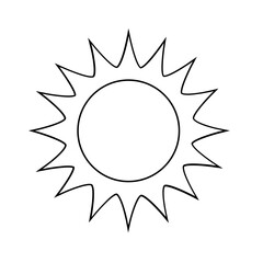 shining sun, spherical sun icon,cartoon text frame,Various circular speech bubbles, conversation