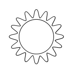 shining sun, spherical sun icon,cartoon text frame,Various circular speech bubbles, conversation