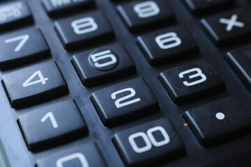 close up of a calculator