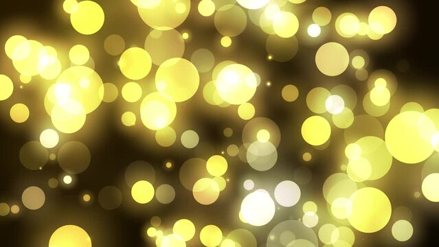 Golden Motion particles award ceremony background. gold glowing particles new year background.