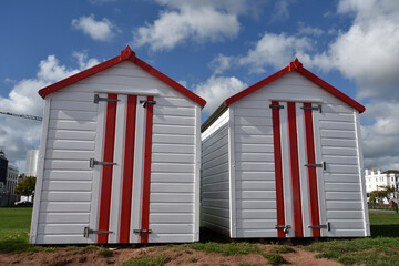 Naklejka premium colorful huts