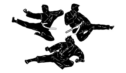 karate vector logo icon