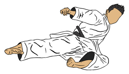 karate vector logo icon © irvan
