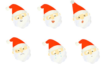 サンタクロースのかわいいイラスト　クリスマス