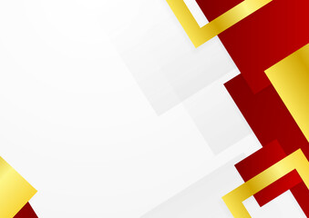 Modern red white abstract background for business presentation design template