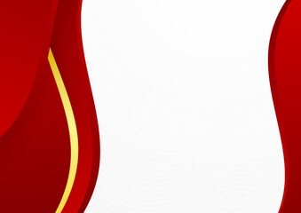 Modern red white abstract background for business presentation design template