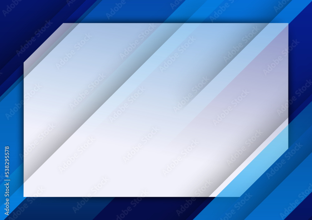 Poster modern blue abstract background for business presentation design template