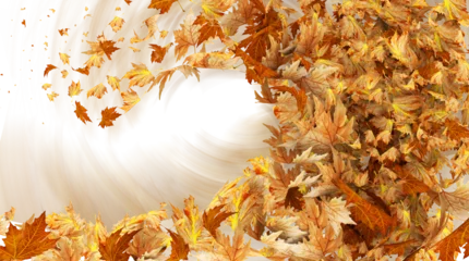  autumn leaves wind air background like sea wave © sea and sun