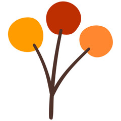 Hand drawn Autumn Branch, Plant, Leaf, Flower and Floral Elements
