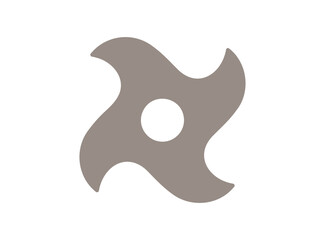 和風アイコン [手裏剣] ベクターイラスト